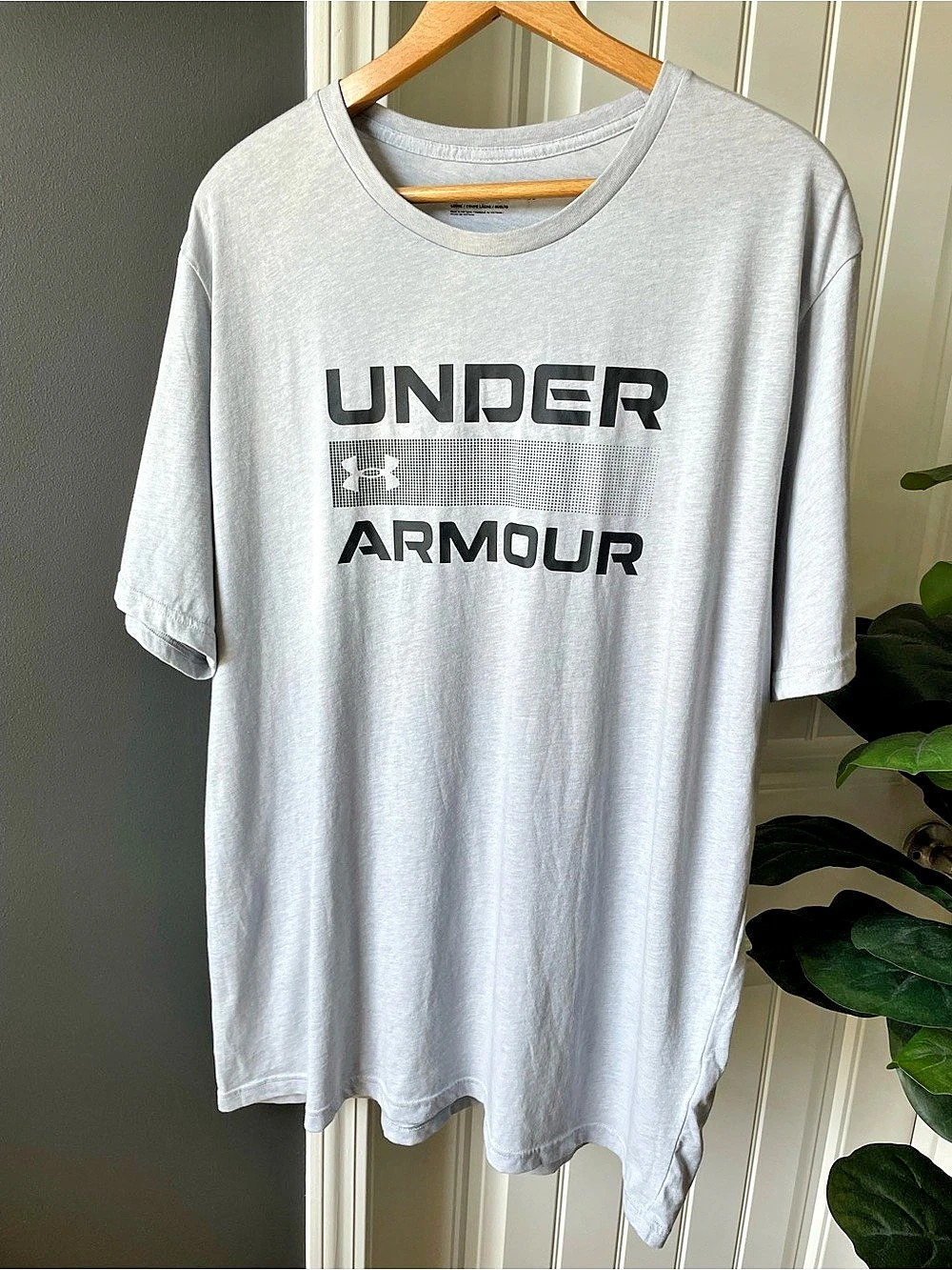 Under Armour Sportstyle Logo Tee Men's Gray Logo Tee XXL